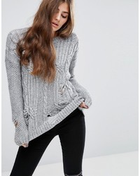Женский серый вязаный свитер от Asos
