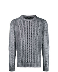 Мужской серый вязаный свитер от Avant Toi