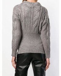 Женский серый вязаный свитер от Snobby Sheep
