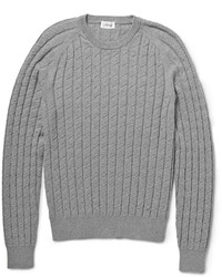 Мужской серый вязаный свитер от Brioni