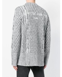 Мужской серый вязаный свитер от Ih Nom Uh Nit