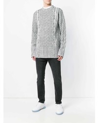 Мужской серый вязаный свитер от Ih Nom Uh Nit