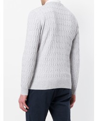 Мужской серый вязаный свитер от Eleventy