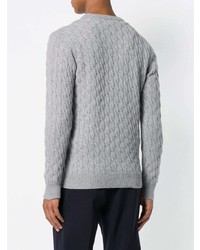Мужской серый вязаный свитер от Eleventy
