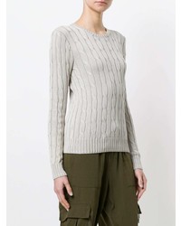 Женский серый вязаный свитер от Polo Ralph Lauren