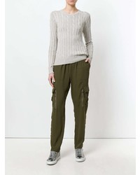 Женский серый вязаный свитер от Polo Ralph Lauren