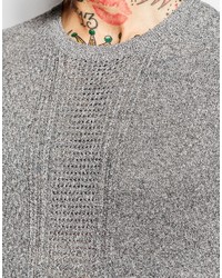 Мужской серый вязаный свитер от Asos
