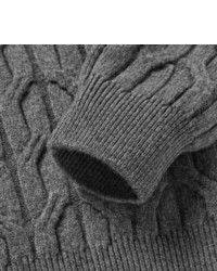 Мужской серый вязаный свитер от Lanvin