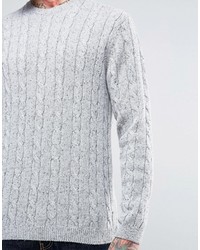 Мужской серый вязаный свитер от Asos