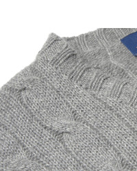 Мужской серый вязаный свитер от Polo Ralph Lauren