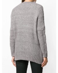 Женский серый вязаный свитер от Snobby Sheep