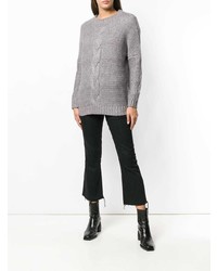 Женский серый вязаный свитер от Snobby Sheep