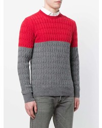 Мужской серый вязаный свитер от Eleventy