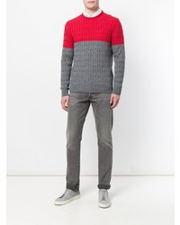 Мужской серый вязаный свитер от Eleventy