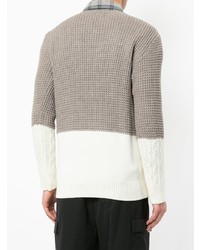 Мужской серый вязаный свитер от Loveless