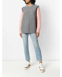 Женский серый вязаный свитер от Chinti & Parker