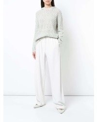 Женский серый вязаный свитер от Nili Lotan