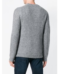 Мужской серый вязаный свитер от Alex Mill