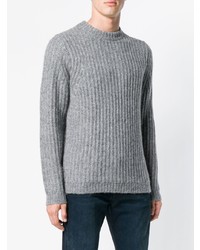Мужской серый вязаный свитер от Alex Mill