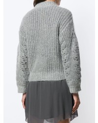 Женский серый вязаный свитер от IRO