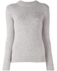 Женский серый вязаный свитер от Ermanno Scervino