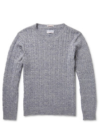 Мужской серый вязаный свитер от Gant