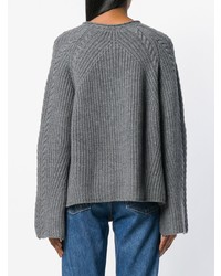 Женский серый вязаный свитер от Le Kasha