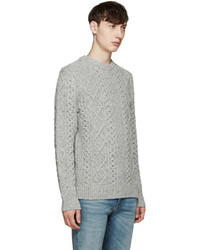 Мужской серый вязаный свитер от Levi's
