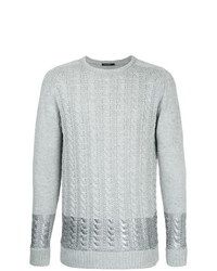 Мужской серый вязаный свитер от GUILD PRIME