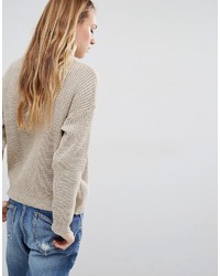 Женский серый вязаный свитер от Daisy Street