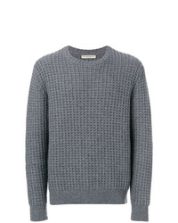 Мужской серый вязаный свитер от Holland & Holland