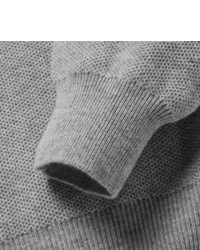 Мужской серый вязаный свитер от Brioni
