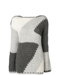Женский серый вязаный свитер от Iris von Arnim