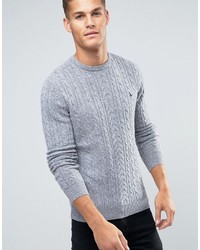 Мужской серый вязаный свитер от Jack Wills