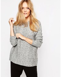 Женский серый вязаный свитер от Just Female