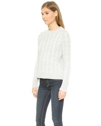 Женский серый вязаный свитер от For Love & Lemons