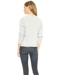 Женский серый вязаный свитер от For Love & Lemons