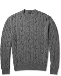 Мужской серый вязаный свитер от Lanvin