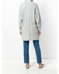 Женский серый вязаный свитер от Blugirl