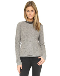 Женский серый вязаный свитер от Madewell