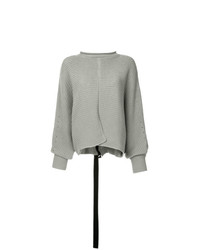Женский серый вязаный свитер от Maison Mihara Yasuhiro