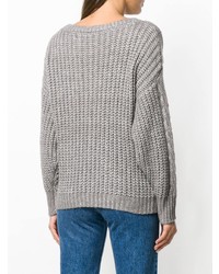 Женский серый вязаный свитер от Snobby Sheep