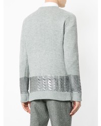 Мужской серый вязаный свитер от GUILD PRIME