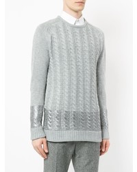 Мужской серый вязаный свитер от GUILD PRIME