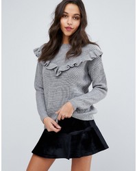 Женский серый вязаный свитер от Miss Selfridge