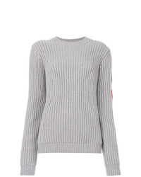 Женский серый вязаный свитер от Mr & Mrs Italy