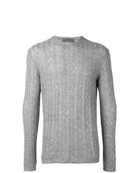 Мужской серый вязаный свитер от Obvious Basic