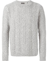 Мужской серый вязаный свитер от Paul Smith