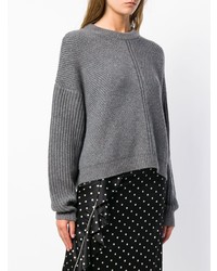 Женский серый вязаный свитер от Le Kasha