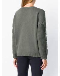 Женский серый вязаный свитер от Peserico